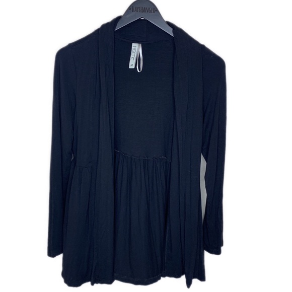 Kische Sweaters - Kische Black peplum cover up sweater